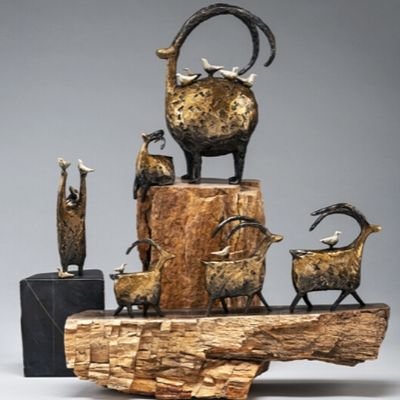 Jill Shwaiko: 6 “Mini” Bronze Sculptures