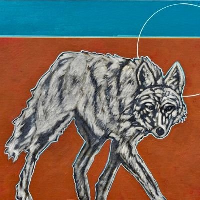 Nocona Burgess: The Faithful Coyote, Acrylic